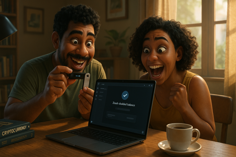 Ledger finalmente adiciona saldos privados da Zcash