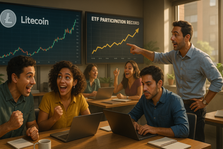 Litecoin alcanza su nivel más alto en 8 meses mientras ETFs marcan récord
