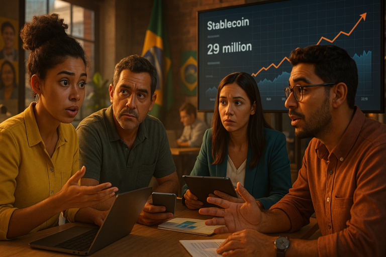 Coinbase quer marco para stablecoins e aponta 29 milhões de eleitores cripto